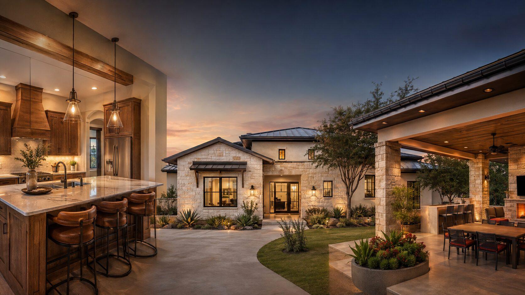 CLV Construction residential project with indoor and outdoor living spaces